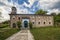 Kalofer, Bulgaria - May 9, 2018: The church Sveta Bogoroditsa, Christian temple building from the Bulgarian National Revival perio