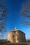Kalozha church in Grodno Belarus. St Boris and Gleb or Kalozhskaya church early autumn morning under deep blue sky with