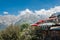 Kalpa village in Rekong Peo, Kinnaur County, Himachal Pradesh, India