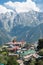 Kalpa village in Rekong Peo, Kinnaur County, Himachal Pradesh, India