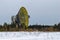 Kalyazin City, Tver Region, Russia March 20, 2013: Radio Telescope