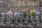 Kamakura - June 06, 2019: Buddhist statues in Hasedera temple in Kamakura, Japan