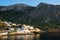 Kamares town with traditional white houses on Sifnos island on sunset. Greece