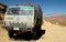 A Kamaz truck on the road between Kabul and Bamiyan in Afghanistan