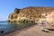 Kambia Beach located at the south west coast of Santorini, in Akrotiri village between the
