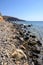 Kambia Beach located at the south west coast of Santorini, in Akrotiri village between the