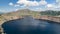 Kamchatka. A lake in the crater of the Ksudach volcano. South Kamchatka Natural Park.