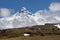 Kamchatka Peninsula: view on Kamen Volcano and Klyuchevskoy Volcano