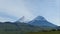 The Kamchatka volcano. Klyuchevskaya hill. The nature of Kamchatkaes