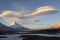 Kamen mountain and fantastic clouds