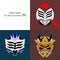 kamen rider head vector symbols and icons