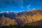 Kamet, Parvati and Neelkanth near Auli, Uttarakhand, India