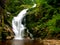 KamieÅ„czyk`s Waterfall located in Poland, in Sudetes mountains.