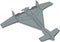 Kamikaze Combat military drone vector