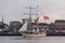 Kampen, The Netherlands - March 30, 2018: Sailing ship