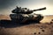 Kampfpanzer leopard tank, creative digital illustration, industries, military