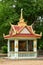 Kampong Tralach; Kingdom of Cambodia - august 21 2018 : Wat Kampong Tralach Leu pagoda site