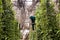 Kampot, Kampot / Cambodia - October 27th 2016: Girl harvesting fresh pepper