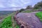 Kanaf valley, on a cloudy winter day. The Golan Heights