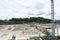 Kanagawa,Japan-July 19,2019: Tomei Expressway Tokyo tollgate under renovation work