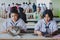 KANCHANABURI THAILAND - FEBRUARY 21 : Unidentified Local instructors teach Thai handicrafts to unidentified students on february