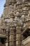 KANDARIYA MAHADEV TEMPLE, Sculptures, spires and Shikara partial view Western Group, Khajuraho, Madhya Pradesh, UNESCO World Herit