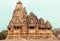 Kandariya Mahadeva Temple, structure of the complex of Khajuraho Group of Monuments. India