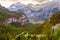 Kandersteg, mountains panorama, Switzerland