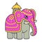 Kandy Esala Perahera elephant cartoon illustration