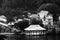 Kandy, Sri Lanka. Aerial view of buddhist temple of the Sacred Tooth Relic