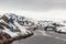 Kangamiut panorama - colorful arctic fishermen village houses in