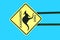 Kangaroo crossing sign