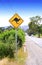 Kangaroo Crossing sign