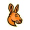 Kangaroo Head Mascot