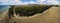 Kangaroo Island aerial panorama - winding rural road, trees, and