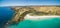 Kangaroo Island North Coast and Middle River Aerial panorama. Sn