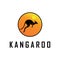 kangaroo logo vector