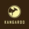 kangaroo logo vector