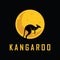 kangaroo logo vector