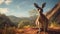 Kangaroo In Madagascar - Unreal Engine Rendered Storybook Illustration