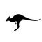 Kangaroo silhouette of Australian animal.