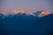 Kangchenjunga Mountain Himalayas Sunrise Distant