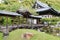 The Kangetsu-dai bridge in the garden at Kodaiji Temple in Kyoto