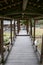 Kangetsu dai bridge in the garden kyoto