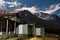 Kangtega mountain night peaks, Phortse village, Nepal.