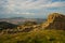 KANINE, ALBANIA: Top view of the city of Vlora from the ruins of Kanina Castle.