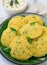 Kanjivaram idli with coconut chutney