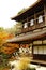 Kannon-den Kannon Hall in red leaf season