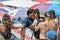 Kanoa Igarashi surrounded by fans at the US Open of Surfing 2018