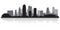 Kansas city Missouri skyline silhouette